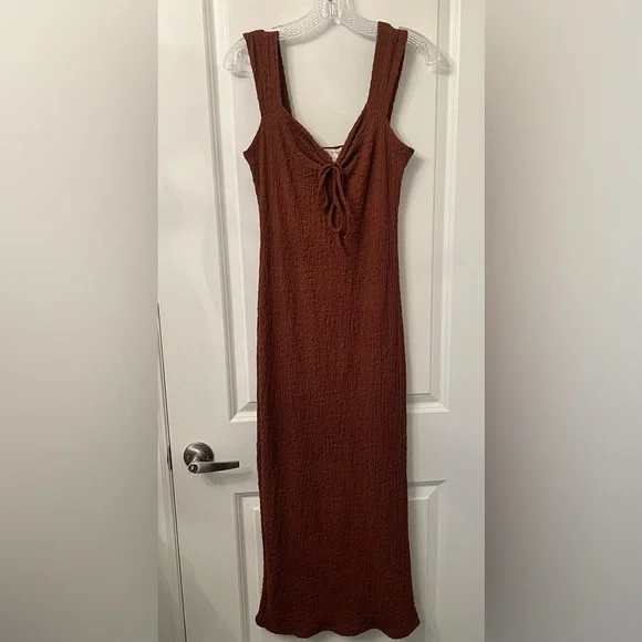 See You Monday Brown Midi Dress - Picture 1 of 3